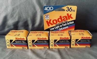 Kodak Gold Plus 400 35mm Color Print Film 36 Exposures - 4 Pack Exp 5/1994