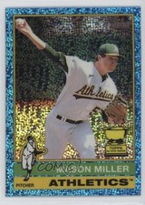 2025 Topps Heritage Chrome Light Blue Sparkle Refractor Mason Miller #405 06l3