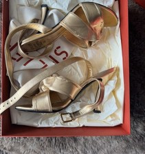 Valentino Garavani Gold Heels - Size 5