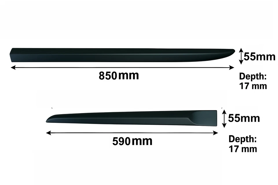 Modanature laterali MINI COOPER COUNTRYMAN II 2017-23 strisce sfregamento protezioni porte - Immagine 3 di 4