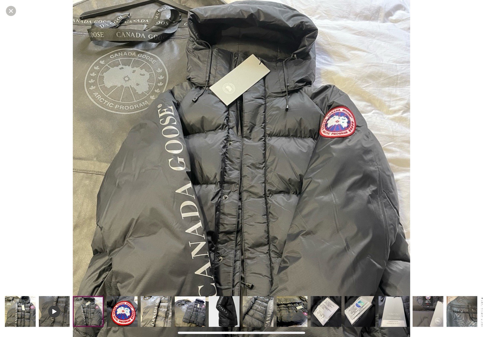 Rare Authentic Iconic Canada Goose Black Approach Down Unisex Jacket image 3