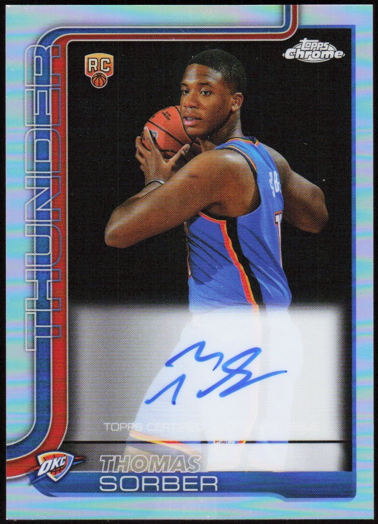 2025-26 Topps Chrome #TCAR-TS Thomas Sorber Chrome Rookie Autographs Refractor