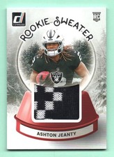 2025 PANINI DONRUSS ROOKIE SWEATER ASHTON GEANTY JERSEY CARD #SWE-AJY ~ RAIDERS