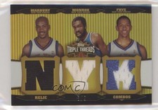 2006-07 Triple Threads Relic Combos Gold 6/9 Channing Frye Earl Monroe HOF 7y2
