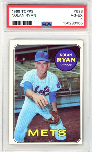1969 Topps #533 Nolan Ryan PSA 4 VG-EX Vintage HOF New York Mets 2nd YR Card