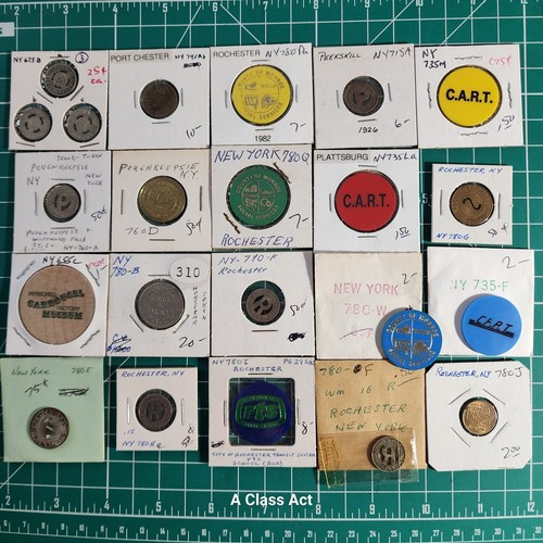 20, Different Vintage Mixed Transit Token Lot. See Photos. Our B1799