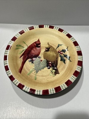 Lenox Winter Greetings Cardinal Salad  Plates, 8.75'', Set Of 4