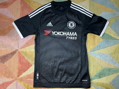 Chelsea FC 2015-16 drittes Fußballtrikot klein CFC 2015 2016 Trikot schwarz sehr guter Zustand Adidas