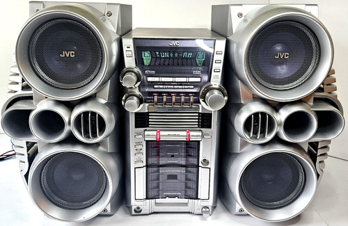 JVC HX-GX7 Stereo System 5 CD Changer Cassette Player ''Read Description''