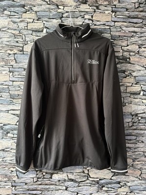 Oscar Jacobson Rolfe Tour Jacke Half Zip schwarz Herren Gr. Medium Softshell