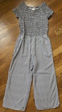 Abercrombie Kids Girls Romper Black And White Color Size 11/12