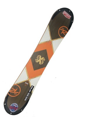 Rossignol EXP Used Snowboard 150cm Flex Twin Freestyle Orange Brown