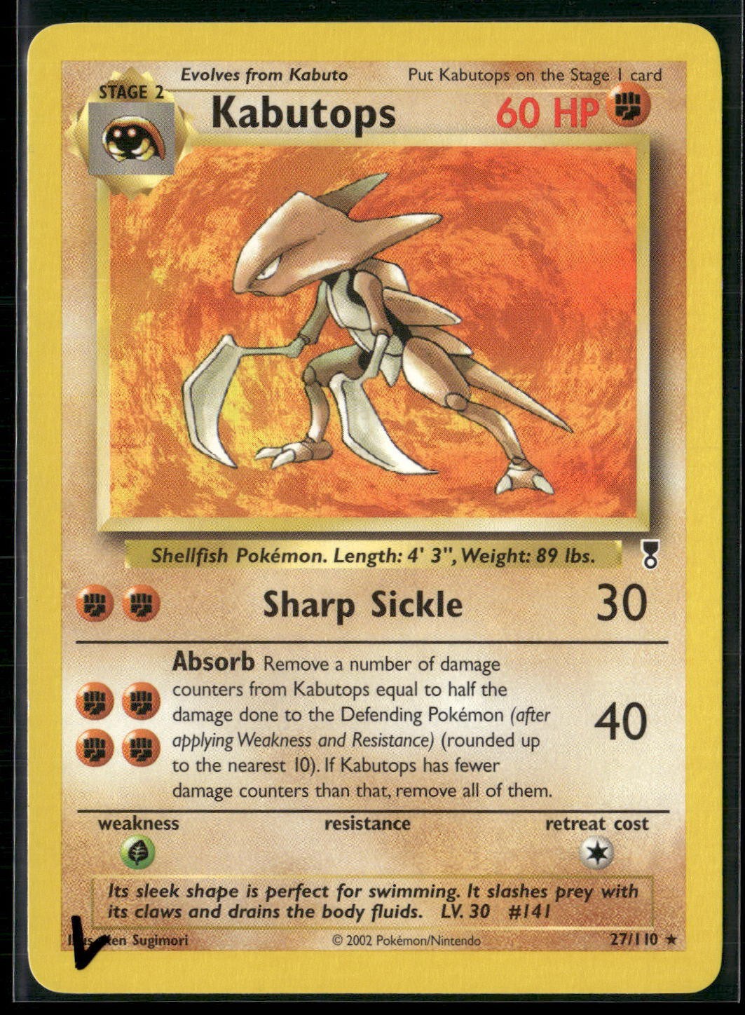 Pokemon - Kabutops 27/110 Regular Legendary Collection LP