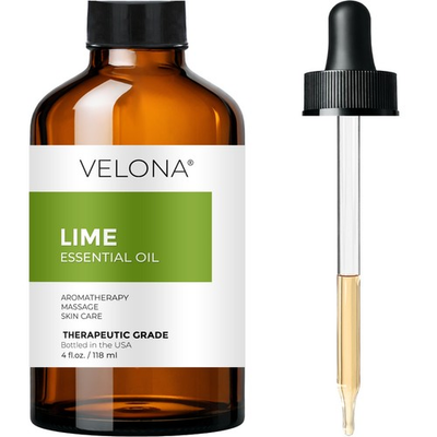 #ad Lime Essential Oil by Velona 0.5 32 Fl Oz Therapeutic Grade for Aromatherapy $57.69
