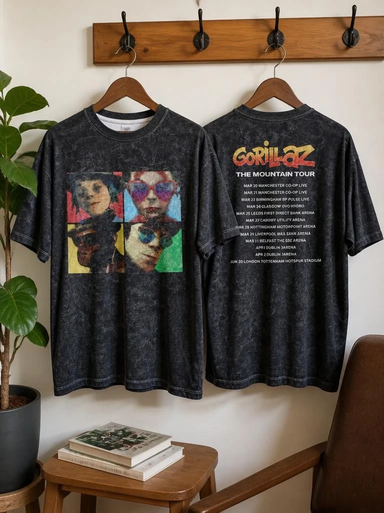 Gorillaz The Mountain Music All Over Print For Fans AOP T-Shirt