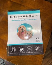 Dog Cat Pet Grooming Kit Rechargeable Cordless Electric Hair Clipper Trimmer Set