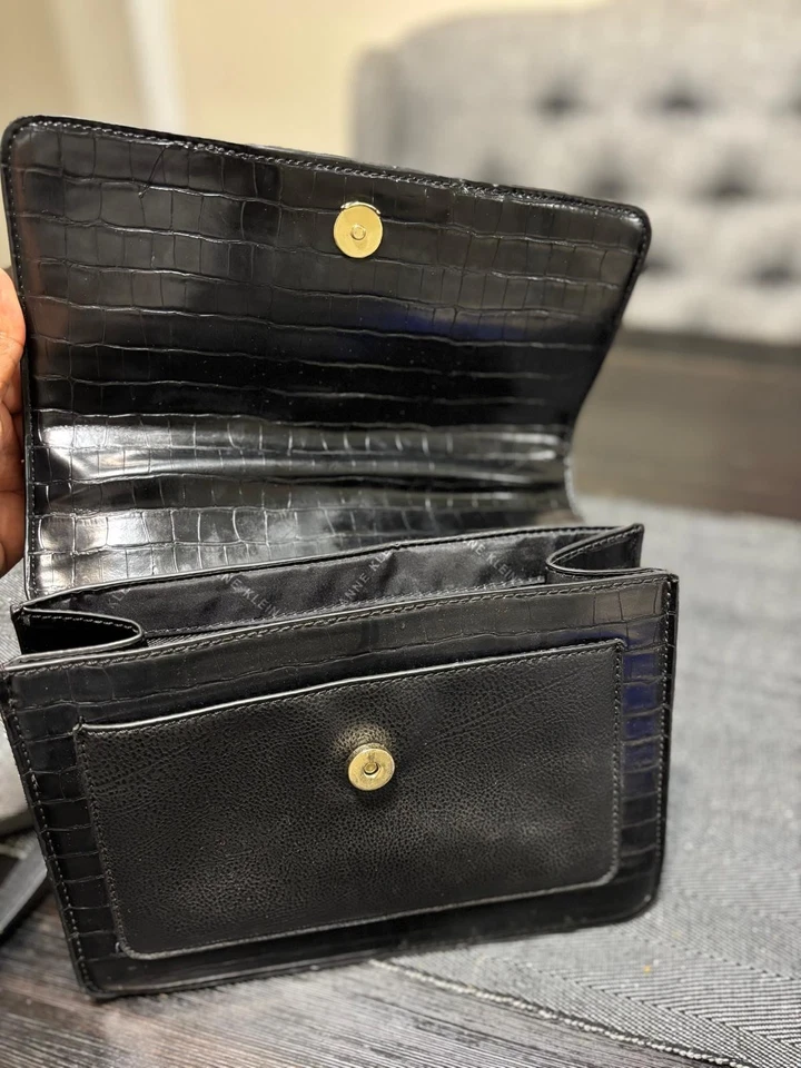 Kendall + Kylie branded, sleek black crossbody bag (2) Anne Klein tote Handbag - Image 4 of 4