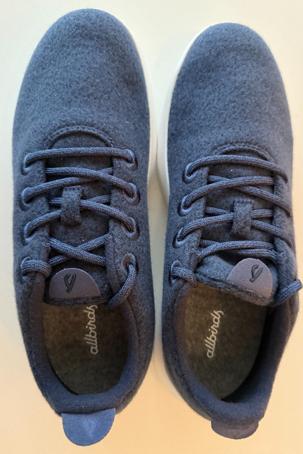 SAOLA NUOVO Allbirds Merino Wool Tree Runners Donna Suola Hazy Indaco Blizzard Taglia 10
