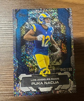 2026 Topps Flagship Football Puka Nacua Touchdown Machines /150 Blue Rams