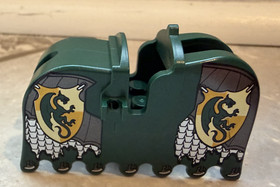 Lego Escape from Dragon's Prison 7187 Castle Kingdoms Horse Barding Dragon Toy