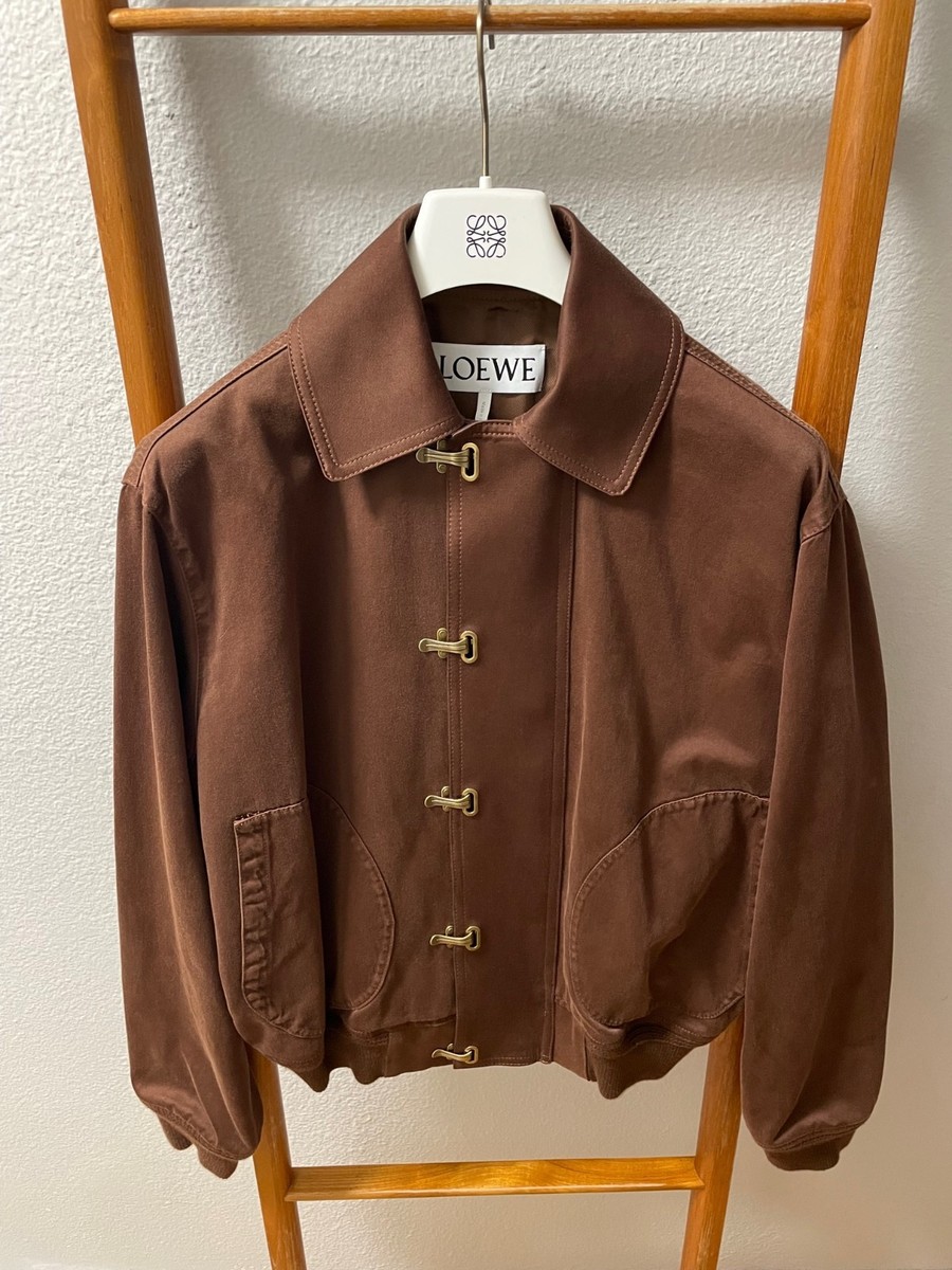 FW25 Loewe Fireman Clasp Jacket Brown sz 42EU XS Small | eBay