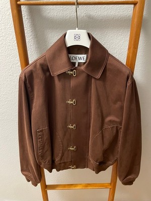 FW25 Loewe Fireman Clasp Jacket Brown sz 42EU XS Small | eBay