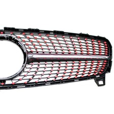 Neon Rot Folie f&uuml;r A-Klasse W177 Diamantgrill K&uuml;hlergrill Auto Aufkleber K050  