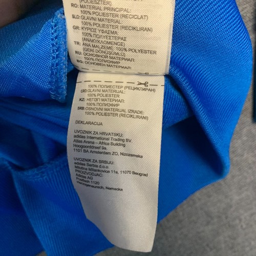 Adidas Youth Jacket Size L Blue Originals Track Trefoil Zip Up 3-Stripes Retro - Picture 8 of 12