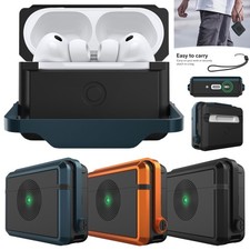 For Airpods Pro 3rd Case Shockproof Protective Hybrid Stand Cover With Lanyard