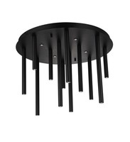Moderne Flache Deckenleuchten 16X64W Led 5120Lm IP20 3000 Schwarz Matt