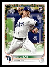 Shane Baz 2022 Topps Holiday #HW41 Tampa Bay Rays ROOKIE