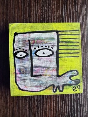 e9Art 4x4 'flying solo these days' outsider art brut primitive naive childlike