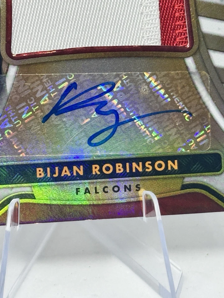 2023 Gold Standard BIJAN ROBINSON RPA White Gold Rookie Patch Auto Rookie #/49 - Image 4 of 4