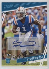 2020 Panini Prestige Xtra Points Platinum Signatures 2/10 CJ Henderson Auto 0hu5
