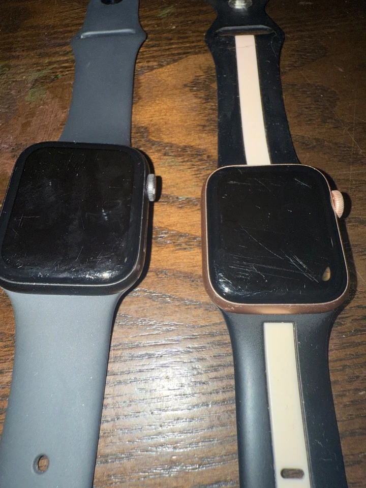 2 Used Apple Watches. Both Work. 1 has a cracked back. As is - Image 2 of 3