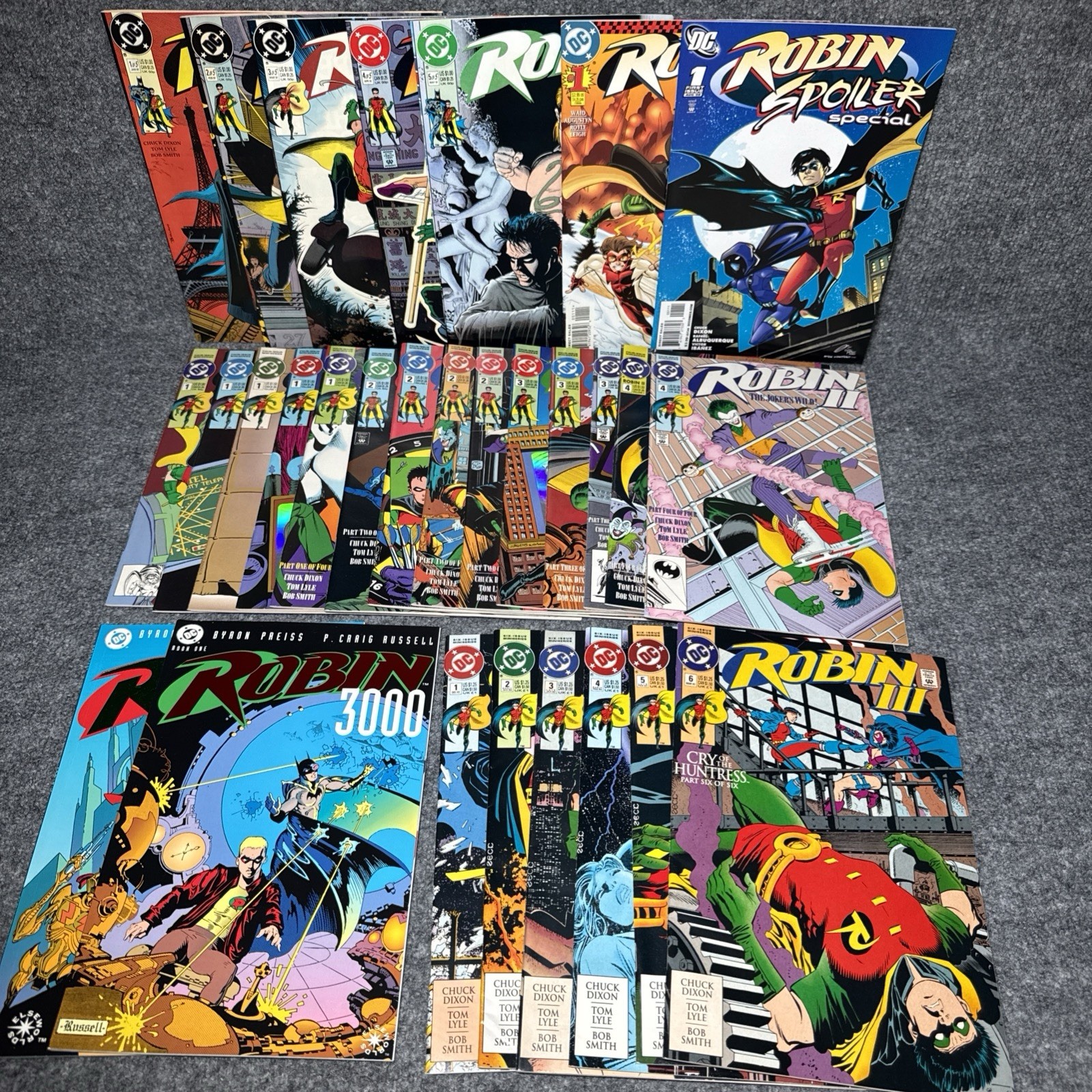 Robin DC Comics Mixed Lot, Joker’s Wild w Variants ,Robin 3, Robin 3000 VF VG