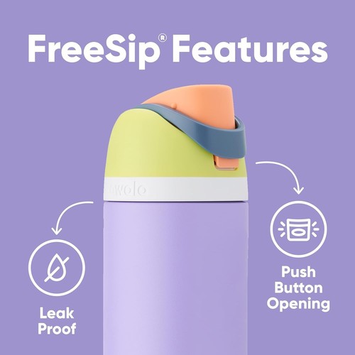 Owala FreeSip Insulated Stainless Steel Water Bottle 32 oz - Summer Sweetness - 第 5/9 張圖片