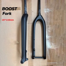 26 27.5 29 Inch Carbon MTB Rigid Fork 15 110 Boost Thru Axle Tapered Steerer