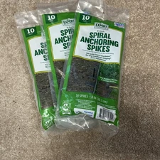 Expert Gardener 3 Packs - 8-inch Spiral Anchoring Spikes 10ct per Bag