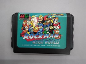 SEGA MEGADRIVE MEGA DRIVE MD ROCKMAN MEGAMAN MEGA WORLD NTSC-J Japanese Boxed