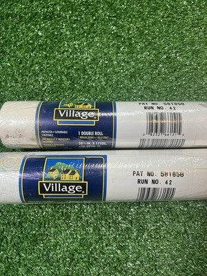 Village Wallpaper Prepasted Scrubbable 2 Rolls 56.37 Sq Ft Beach Ocean NOS