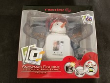 Nextar: Snowman Figurine 1.5" Digital Photo Frame - Stores 60 Photos - Brand New