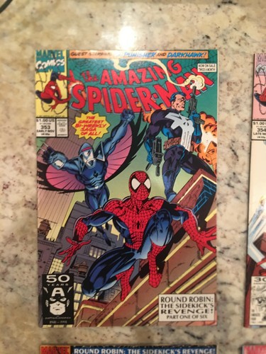 Amazing Spider-Man 353 354 355 356-358 PUNISHER, NOVA, MOON KNIGHT 1 RUN NM+ 9.6 - Picture 6 of 11
