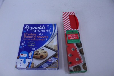 1 Box Reynolds Parchment Paper With 22 Pre Cut Pieces 1 Silicone Baking Mat Ebay