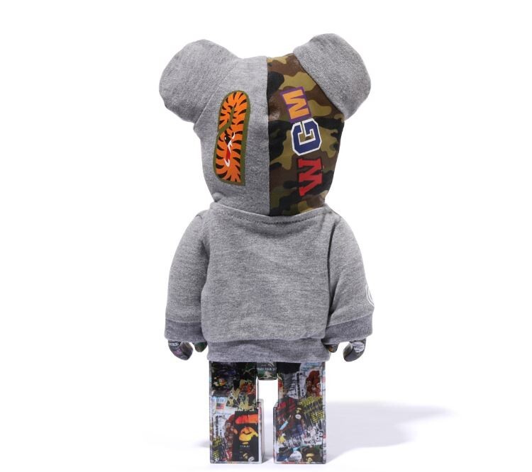 LEGACY CAMO SHARK BE@RBRICK 100%&400%グレー Be@rbrick Bearbrick x BAPE Legacy Camo Shark 100% 400% Set