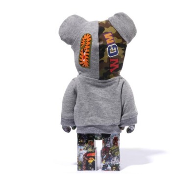 BAPE BE@RBRICK レガシーカモシャーク 100% & 400% Be@rbrick Bearbrick x BAPE Legacy Camo Shark 100% 400% Set