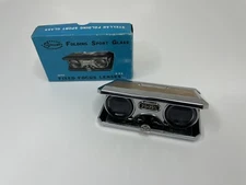 Vintage Stellar Folding Sport Glass Binoculars 2.5x Fixed Focus Lenses!
