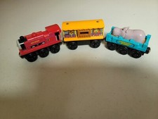 Thomas Wooden Railway Ivo Hugh Zoo Box Car Hippo Train 3 car set wg
