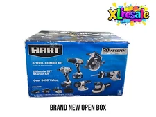 HART 20-Volt Cordless 6-Tool Combo Kit (1) 4.0Ah (1) 1.5Ah Lithium-Ion Batteries