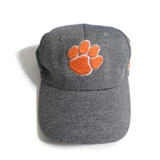 Captivating Headwear NCAA ACC Clemson Tigers Logo Gray Adjustable Cap OSFA